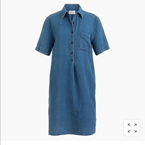 J. Crew Chambray Shirt Dress - Picture 2 of 8